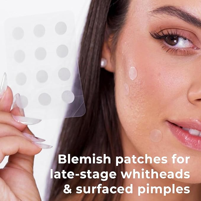 OMMA Korean Pimple Patches for Face with Hydrocolloid Patch, Invisible Blemish Pimple Stickers Acne Dots - Salicylic Acid Whiteheads Fast Acne Spot Treatment - 10 mm Zit Patches (72 Count)