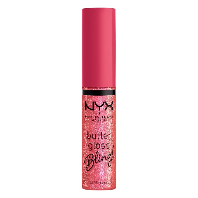 NYX PROFESSIONAL MAKEUP Butter Gloss Bling Lip Gloss, Non Sticky and Shiny Vegan Lip Makeup - She Got Money