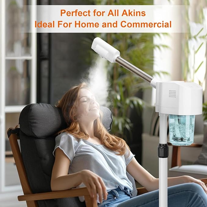 JOSTZHXIN Professional Facial Steamer, Esthetician Face Steamer Hot Mist, Facial Steamer for Home Beauty Salon Spa
