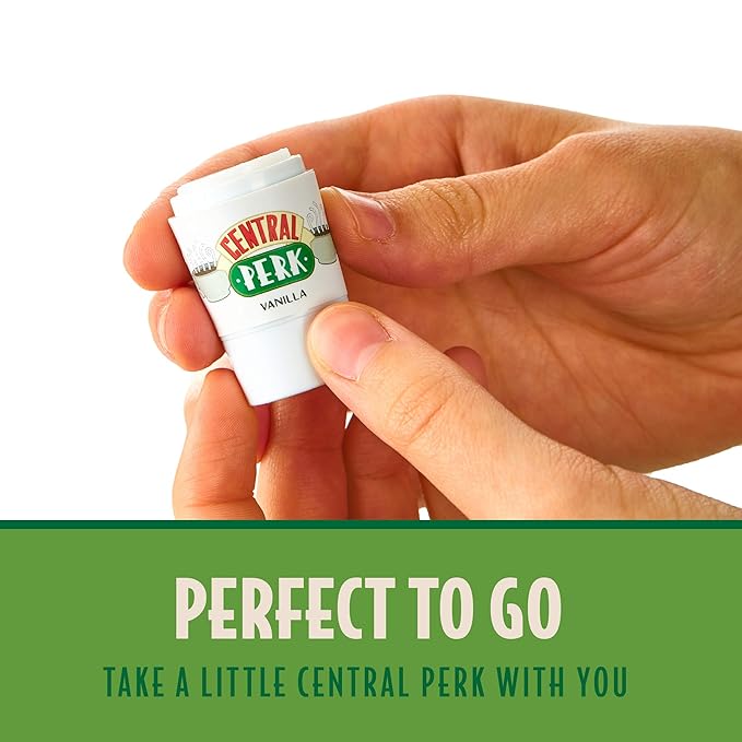 Central Perk Lip Balm - Set of 3 Flavored Chapsticks - Officially Licensed Friends TV Show Merchandise