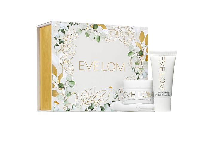 EVE LOM Skin Saviour Holiday Set - Iconic Cleanser Balm & Honey-Infused Clay Mask - Luxurious Beauty Ritual for Soft, Pure & Hydrated Skin - Botanical Skincare Essential Giftset