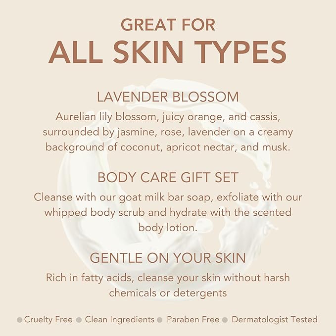 Dionis Lavender Blossom Goat Milk Body Care Bundle