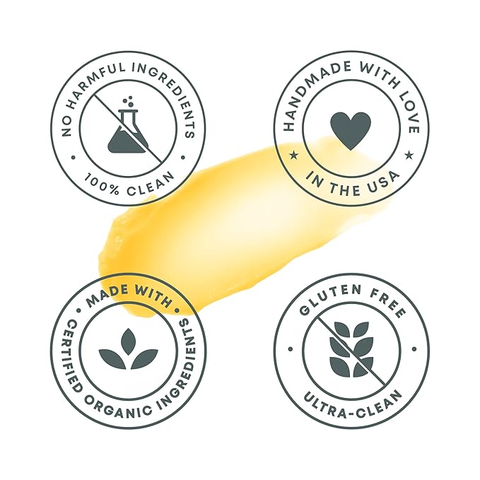 Organic Lip Balm With Coconut Oil | Handmade In the USA | Coconut Breeze 4-Pack | Natural Lip Balm | Coconut Oil Lip Balm for Dry & Cracked Lips | Beeswax Lip Balm | 4 Lip Balm Pack