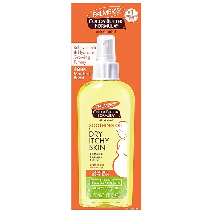 Palmer's Cocoa Butter Formula Massage Lotion For Stretch Marks, Pregnancy Skin Care & Cocoa Butter Formula Soothing Oil with Vitamin E, Dry, Itchy Skin Relief