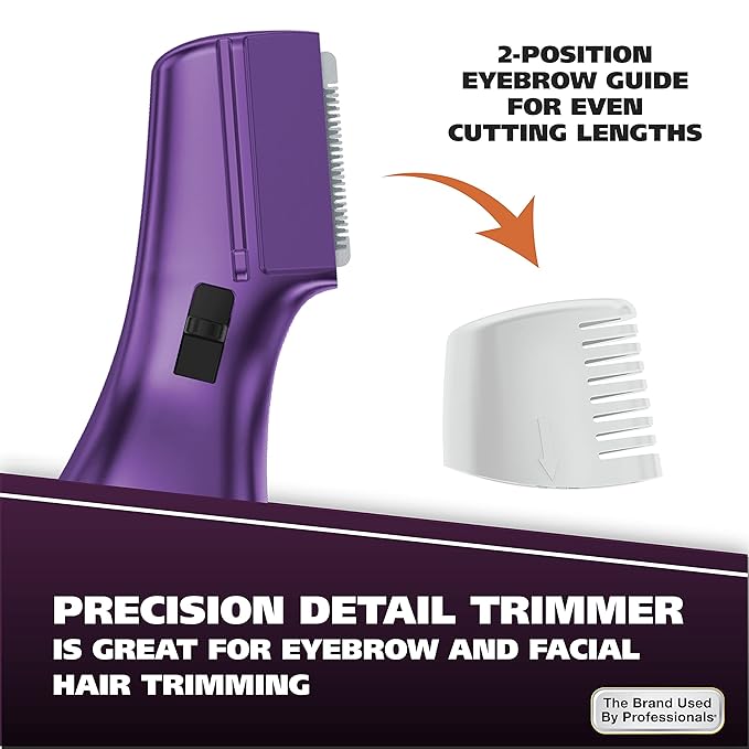 Wahl Pure Confidence Rechargeable Electric Trimmer, Shaver, & Detailer for Smooth Shaving & Trimming of The Face, Underarm, Eyebrows, & Bikini Areas – Model 9865-100