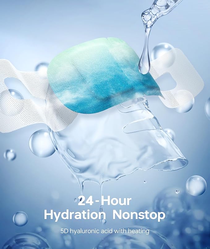 Hyaluronic Acid Self Heating Warm Compress for Eyes, Heated Eye Mask for Fast Relief of Dry Eyes, 14 Pack Steam Eye Mask, Moisturizing & Highly Effective Steam Eye Mask