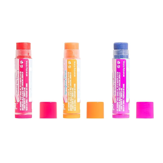 Lip Smacker Easter Lip Balm Trio Card - Bunny | Easter Basket Stuffers for Children