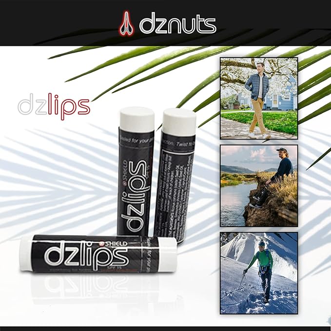 DZ Lips Care - Lip Repair, Protectant, Moisturizing Balm (DZ Lips + Men's Pro Chamois Cream)