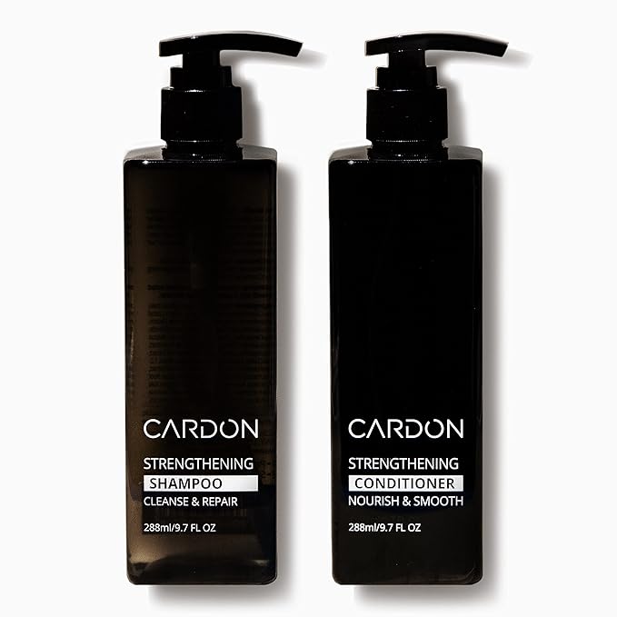 CARDON Hair Growth Set - Strengthening Shampoo and Conditioner for Men, Boost Hair Growth and Prevent Thinning, Korean Haircare for Healthy Scalp and Deep Conditioning (2 Bottles)