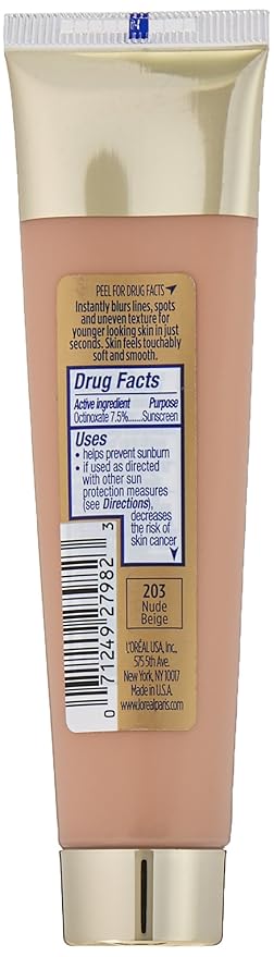 L'Oréal Paris Visible Lift Blur Foundation, Nude Beige, 1.3 fl. oz.