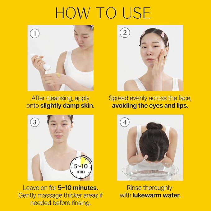 Lemon Honey Face Mask Wash-Off Pack & Scrub — 5-Minute, Exfoliating, Hydrating, Gentle for Sensitive Skin, with Manuka Honey & Lemon Extract, 3.52 oz (100 g)