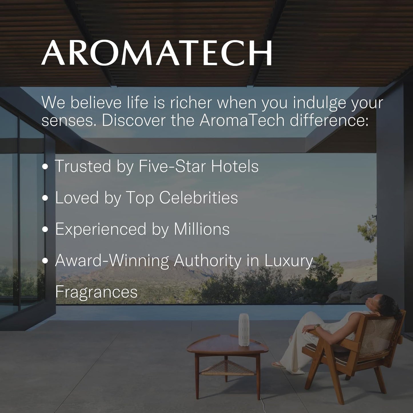 AromaTech Love Affair Aroma Essential Oil Blend: Luxury Hotel Inspired Aromatherapy with Jasmine, Saffron, Cedar & Amber for Ultrasonic Diffusers & Nebulizers - 4 fl oz, 120 mL