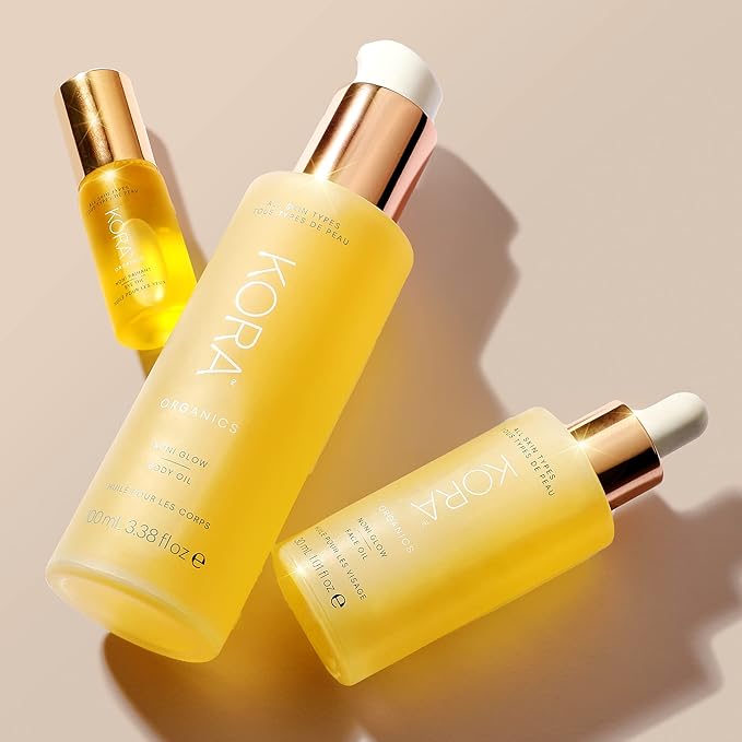 KORA Organics Noni Glow Hydrating Face Oil with Rosehip, Gua Sha Oil, Certified Organic, Cruelty Free, 0.34 fl oz - Face Care Beauty Products for Women