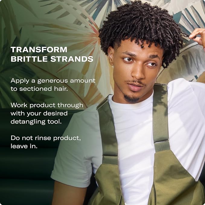Mielle Organics Rosemary Mint Strengthening Leave In Conditioner for Curly Hair - Hydrating Hair Moisturizer Infused with Biotin to Soften, Protect & Boost Shine (12 Oz)