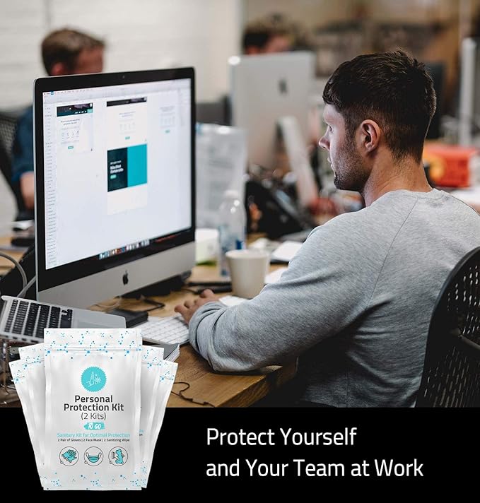 All-in-One Personal Protection Kits for TWO PEOPLE - 10 PACK