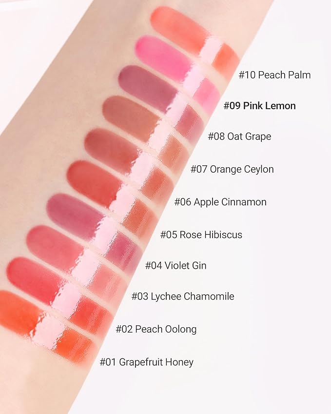 THESAEM Saemmy's Ade Shot Tint - Korean Lip Tint, Water Gel Lip Stain with Plump Glowy Moisturizing Finish, Buildable Radiant Gloss, Long-Lasting Comfort, 0.1 fl.oz. (09 Pink Lemon)