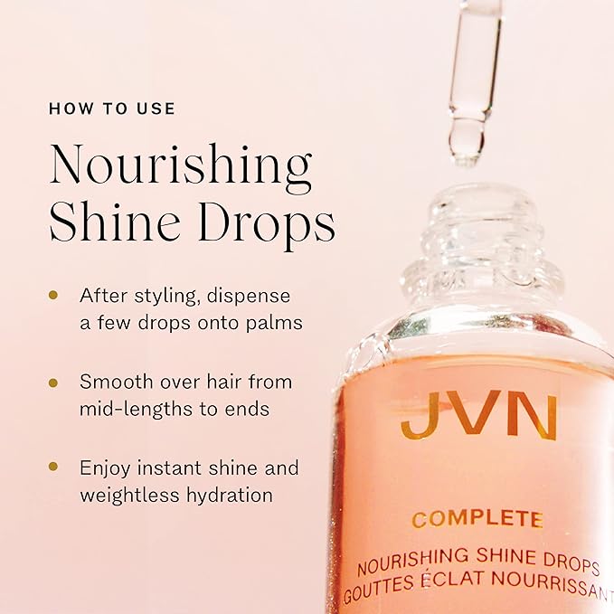 JVN Complete Nourishing Hair Oil Shine Drops 1.7 oz/ 50 mL