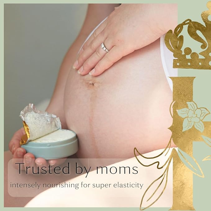 Bump Butter: 100% Natural Whipped Cocoa Butter Formula for Growing Baby Bumps - Soothing & Nourishing with Neroli & Frankincense - 3.4 Fl Oz/100 ML