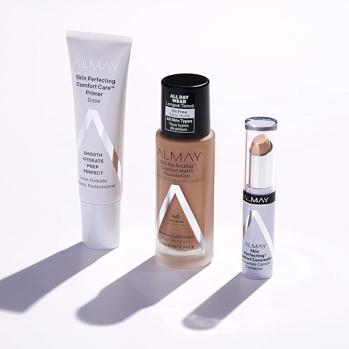 Almay Skin Perfecting Comfort Concealer, Hypoallergenic, Cruelty Free, -Fragrance Free, Dermatologist Tested, Medium