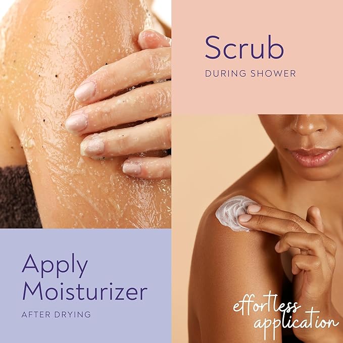 KP Bump Eraser Body Scrub & Keratosis Pilaris Lotion Bundle Set – Strawberry Legs Treatment for Women - Exfoliates & Deeply Hydrates for Smoother Healthy-Looking Skin