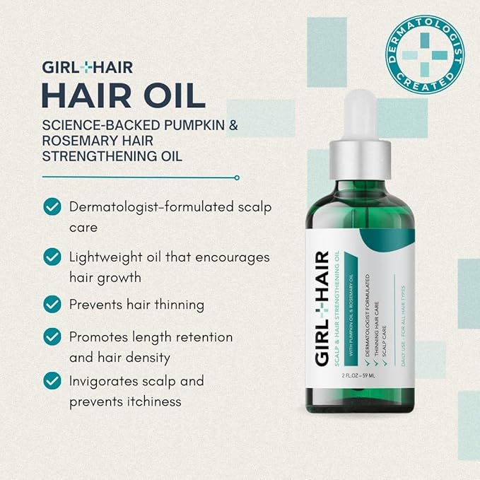 G+H Strengthening Oil | Promotes Thicker, Fuller Hair & Healthy Scalp | With Pumpkin & Rosemary for Healthy Hair | For All Hair Types (2 fl oz)