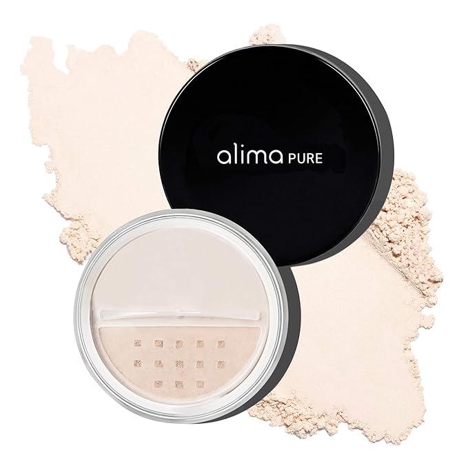 Alima Pure Matte Foundation Loose Mineral Powder Foundation Makeup, Loose Powder Makeup Oil Free Talc Free Powder, Natural Makeup Mineral Foundation Full Coverage Natural Foundation Powder .15 oz/4.5g