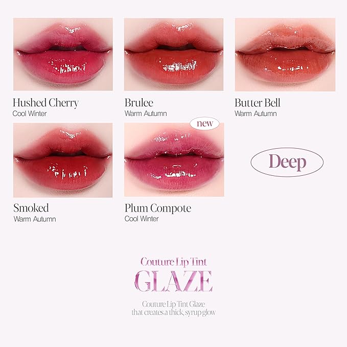Espoir Couture Lip Tint Glaze #10 Under Mauve 0.14oz | Volumizing Lip Stain with Syrupy Shine | Long-Lasting & Vibrant Color for Radiant Lip Look | Moisturizing & Glossy Lip Tint | Korean Lip Makeup