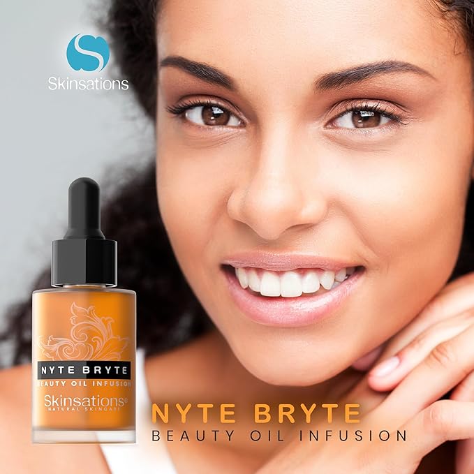 Skinsations - Retinol Face Oil Infusion - NYTE BRYTE - Anti-Aging, Collagen Boosting, Antioxidant Protection, Skin Care - Retinol, Plum Kernel Oil, Sea Buckthorn, Wheat Germ Oil, Vitamin A, Vitamin E