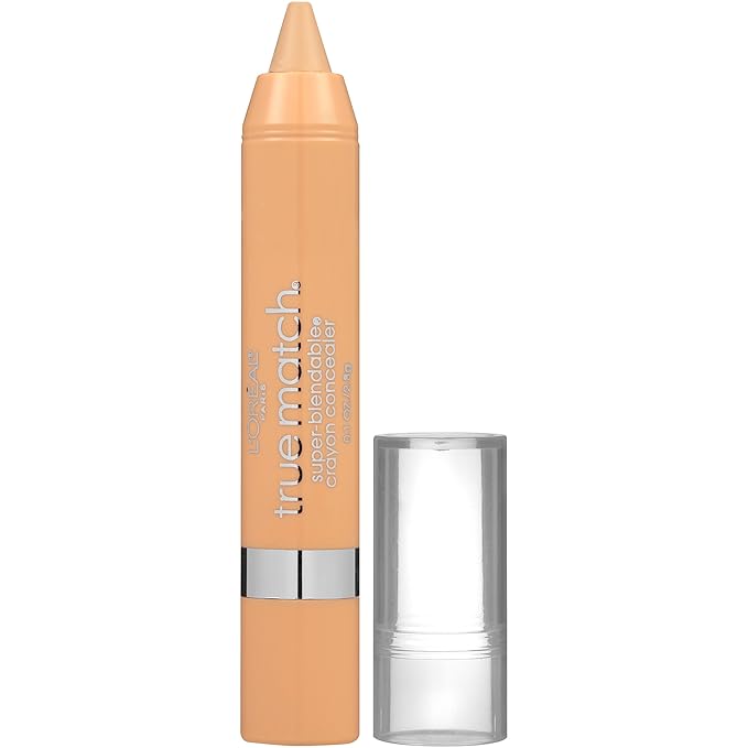 L'Oreal Paris True Match Super Blendable Crayon Concealer, Fair/Light Warm, 0.1 oz.