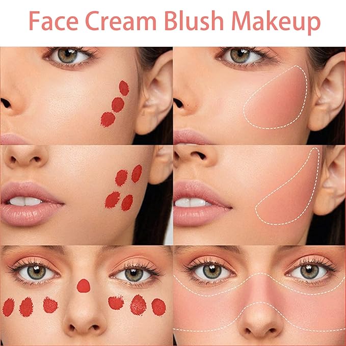 Blush Beauty Wand,Matte Face Blush Contour Wand with Cushion Applicator,Smooth Creamy Liquid Blush Wand,Blendable Blush Rouge Stick for Cheek,Cruelty-free,105 Ardour,Brownish Red