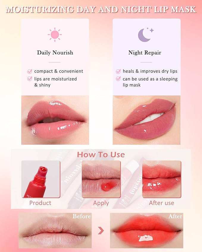 Lip Butter Balm Vanilla Beige, Hydrating Tinted Butter Lip Gloss,Sheer Lipgloss Lip Care Moisturizer,Smooth Lip Treatment,Non-Sticky Jelly Glow Reviver Fat Lip Oil,Women’s Day Makeup Gift for Women-02