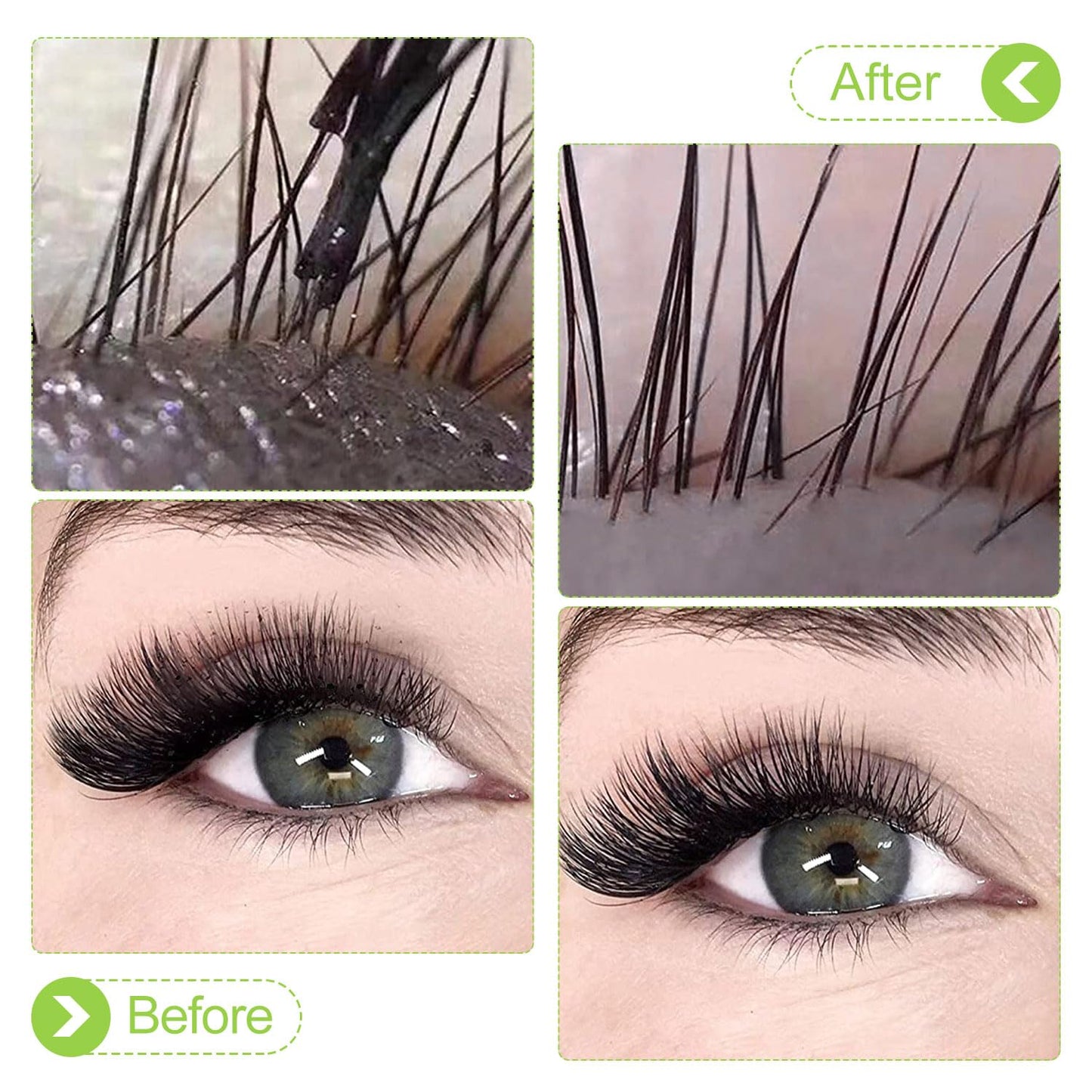 Eyelash Cleanser Concentrate 60ml Aloe Professional Lash Shampoo Foaming Cleanser DIY Wash for Extensions Lashes with Salon Home Care-Makes 6 Bottles