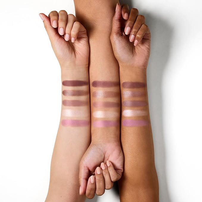 Well People Power Palette Eyeshadow, Five Long-wear, Hyper-pigmented Matte & Shimmer Shades For Intense Color, Vegan & Cruelty-free, Amethyst