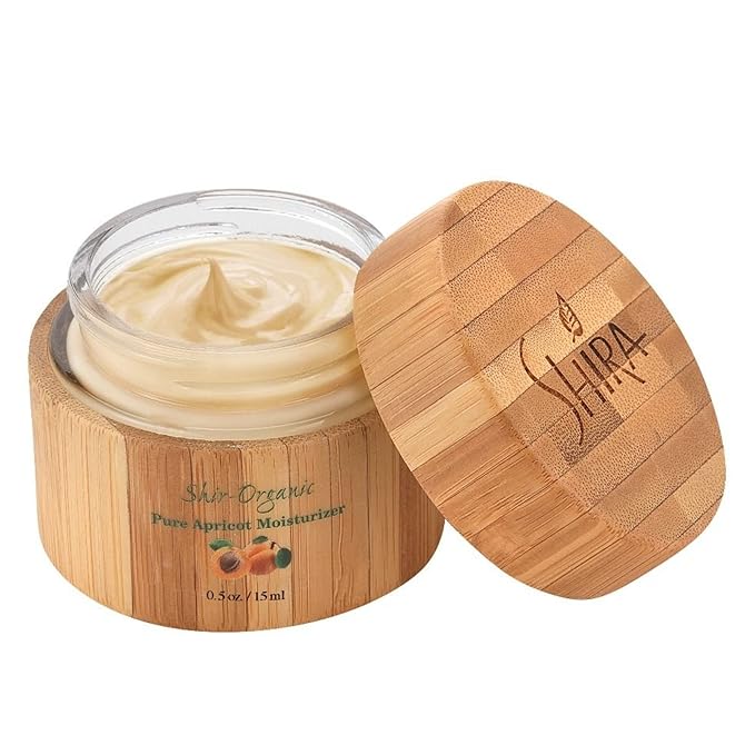 Shira Shir-Organic 4 pack for Normal to Dry Skin - Coconut Oatmeal Cleanser, Pomegranate Toner & Apricot Moisturizer & AHA Treatment Scrub