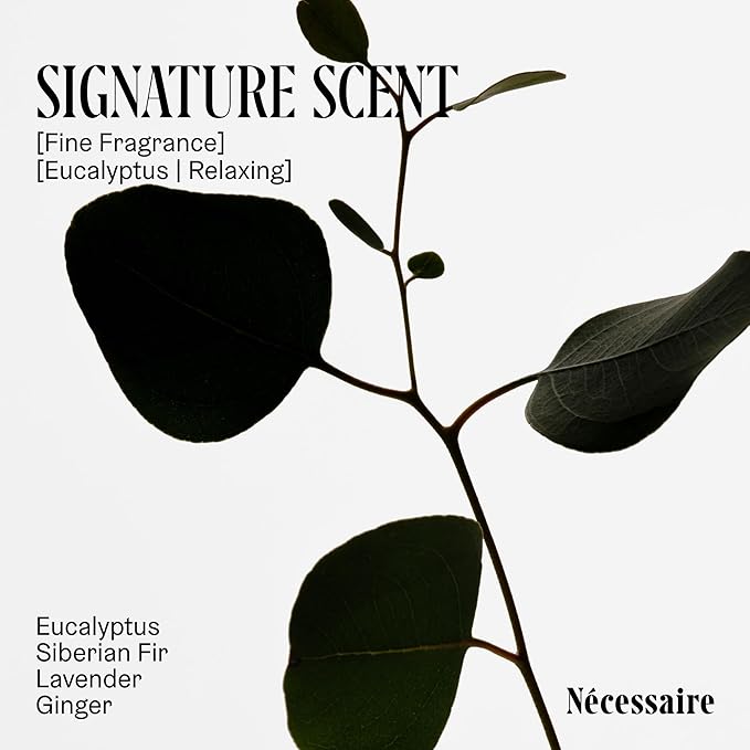 Nécessaire The Body Lotion with Pump. Eucalpytus. Multi-Peptide Firming Lotion to Moisturize, Firm, Strengthen. 2.5% Niacinamide, Vitamin C/E + Omega 6/9. 450ml / 15.2 fl oz