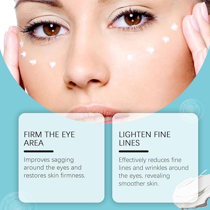 Instant Firm Eye Tightening Cream with Caffeine & Collagen & Vitamin E, Instant Firming Eye Cream, Eye Tightener Cream Travel Size 1 Fl Oz