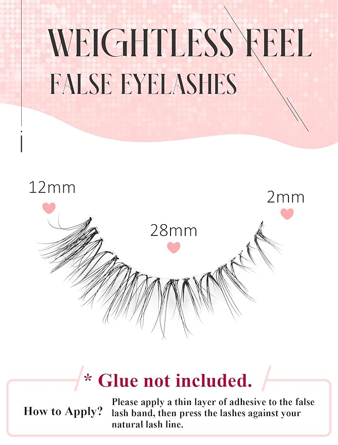 Natural Lashes Mink Natural Eyelashes False Eyelashes Natural Look False Lashes Wispy Eye Lashes Cat Eyelashes Fake Lashes KD292