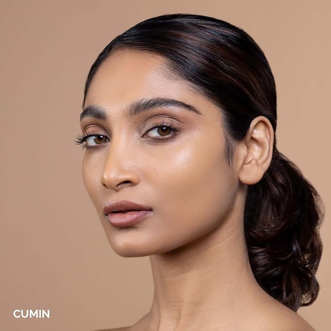 OFIR Skin Satin Medium Coverage Foundation | Vegan | Blue Light Protection | Non-Creasing | 1 FL OZ | (Cumin - Medium Cool Warm)