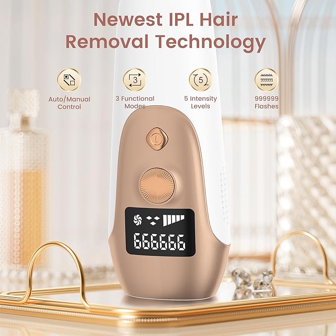 Hair Removal Device, Hair Removal for Women and Men，Hair Removal Body and Face for Home Use,model S3
