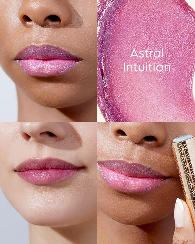 ieró Beauty Moonkissed Luminous PH Tinted Lip Balm w/Shea Butter & Vitamin E, Lip Care Moisturizer, Lip Plumper for Soft & Supple Lips, Paraben Free, Vegan, Sheer Berry w/Blue-Violet Shimmer