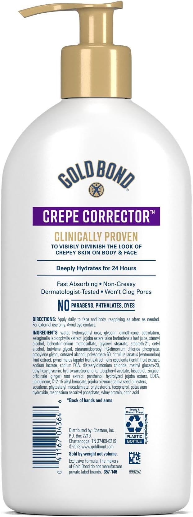 Gold Bond Age Renew Crepe Corrector Body Lotion, Replenishing & Smoothing Formula, 13 oz (Packaging May Vary)