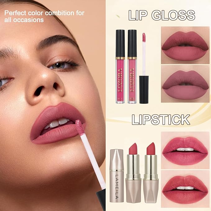 All in One Makeup Kit for Women Full Kit Makeup Gift Set for Women & Girls Makeup Essential Bundle Include Foundation 18Color Eyeshadow Palette Lipstick Eyebrow Pencil Cosmetic Brush Set