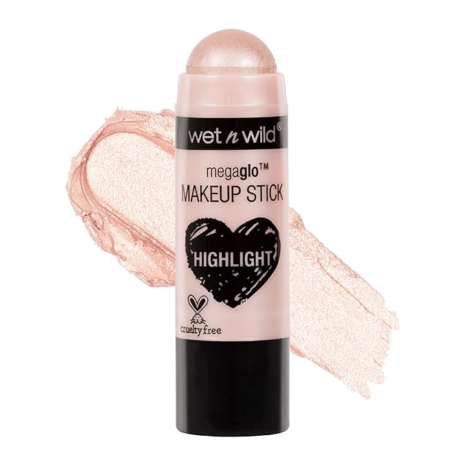 wet n wild MegaGlo Makeup Stick Bundle - When The Nude Strikes & Pink Floral Majority, Buildable Color, Versatile Use