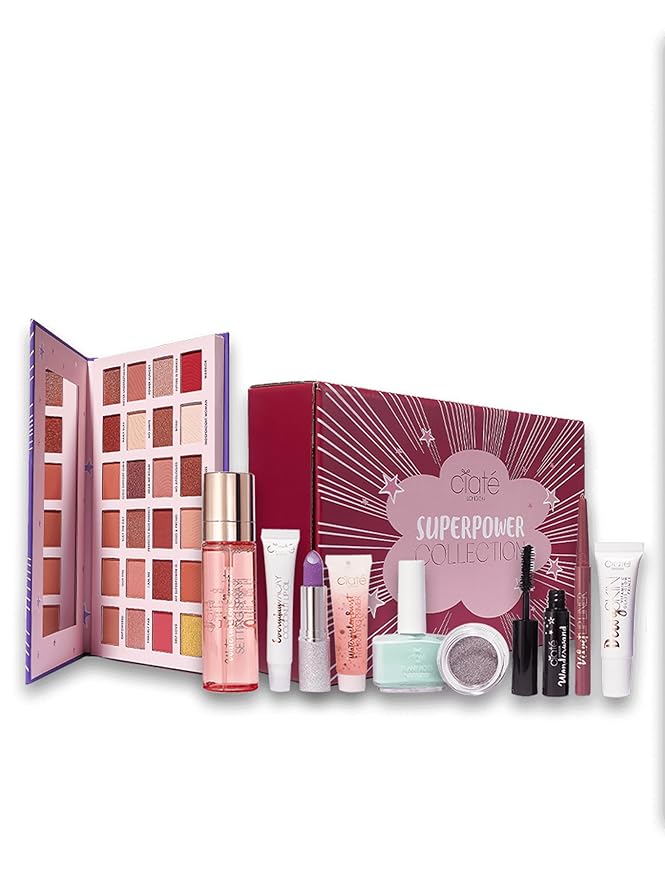 Ciaté London Superpower Collection 10 Piece Makeup Gift Set, Contains Eye, Lip, Complexion & Nail Bestsellers, in a Festive Giftable Box