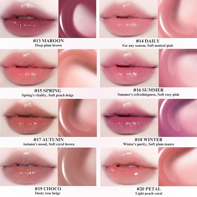 BBIA Glow Tint – Lip Plumping Volumizing Glossy & Glowy Lip Stain Naturally Moisturizing Comfortable Texture Lightweight Long-Lasting Vivid Color Non-Sticky Korean Makeup (13 MAROON, Pack of 1)