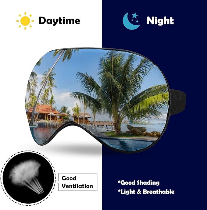 Customize Eye Mask Personalized Sleep Mask Upload Your Image Text Logo Custom Eye Cover with Adjustable Strap for Men Women Friends Brothers and Sisters, Cyan, 8.1"x4.1"