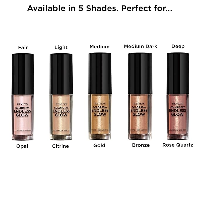 Revlon Colorstay Endless Glow Liquid Highlighter, Gold, 0.3 Ounce