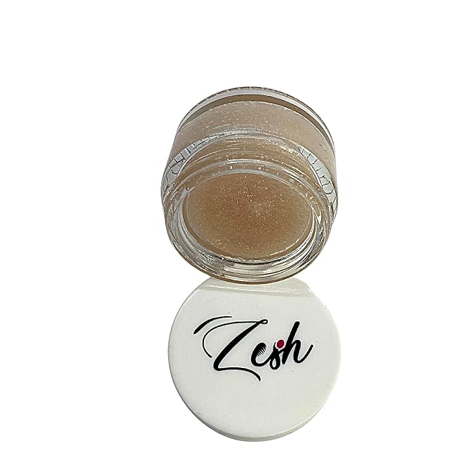 Organic Lip Scrub - Enriched with Organic Coconut Oil, Shea Butter, Avocado Oil, Jojoba Oil, and Vitamin E, Exfoliates and Hydrates Dry or Chapped Lips, Made in Canada, 70g