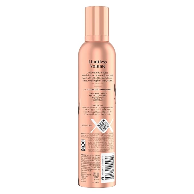 Nexxus Medium Hold Mousse Volume for a Light, Flexible Hold, with StyleProtect Technology 10.6 oz