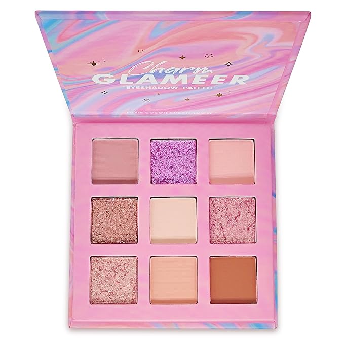 Eyeshadow, 9 Colors Eyeshadow Palette, Matte&Glitter&Shimmer Eyeshadow,for Eye Makeup Long Lasting Waterproof Eye Makeup Palette, Glitter Shimmer Professional Bright-Colored Eye Shadow(G005-2)